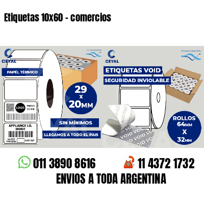 Etiquetas 10x60 - comercios