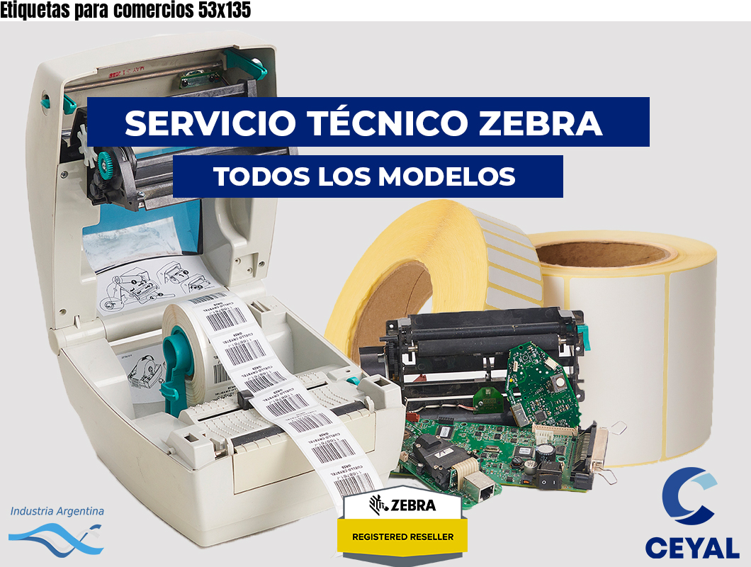 Etiquetas para comercios 53x135