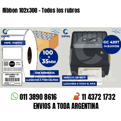 Ribbon 102x300 - Todos los rubros
