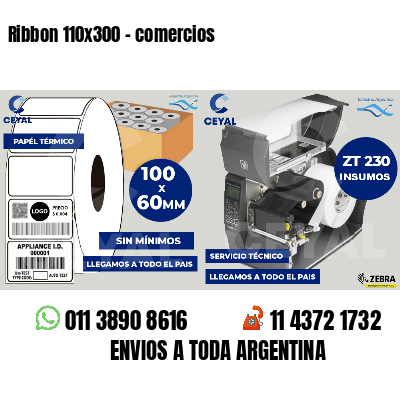 Ribbon 110x300 - comercios