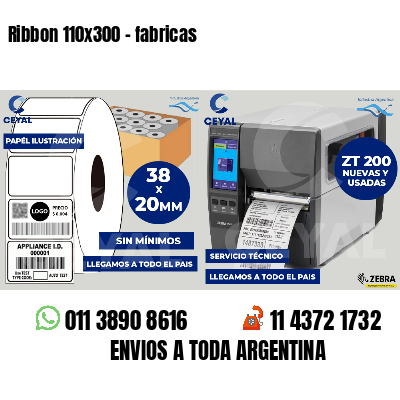 Ribbon 110x300 - fabricas