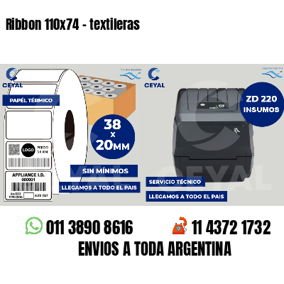 Ribbon 110x74 - textileras