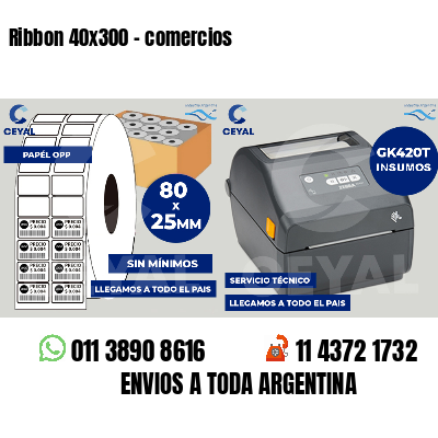 Ribbon 40x300 - comercios