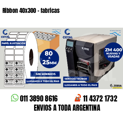 Ribbon 40x300 - fabricas
