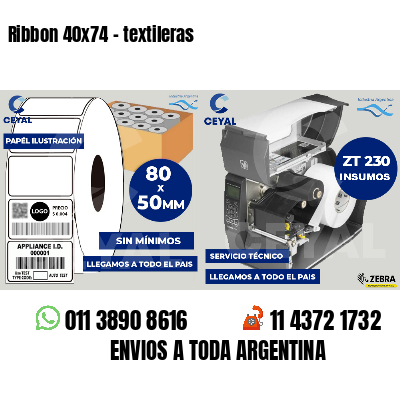 Ribbon 40x74 - textileras