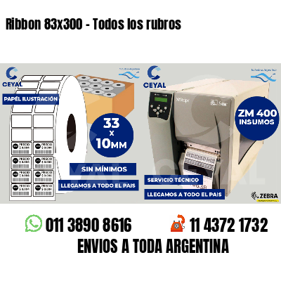Ribbon 83x300 - Todos los rubros