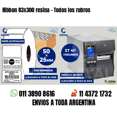 Ribbon 83x300 resina - Todos los rubros