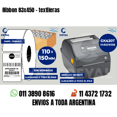 Ribbon 83x450 - textileras