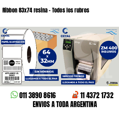 Ribbon 83x74 resina - Todos los rubros