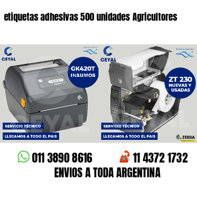 etiquetas adhesivas 500 unidades Agricultores