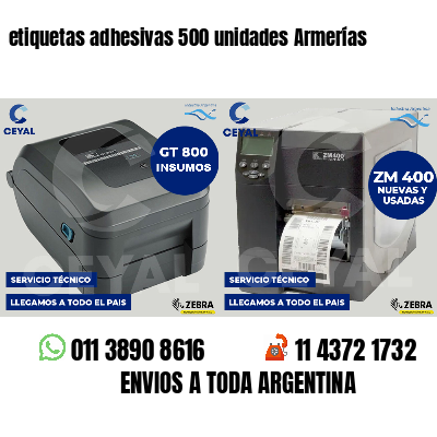 etiquetas adhesivas 500 unidades Armerías