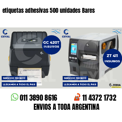 etiquetas adhesivas 500 unidades Bares
