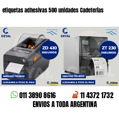 etiquetas adhesivas 500 unidades Cadeterías