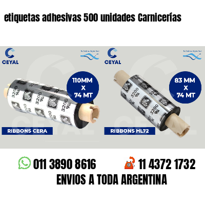etiquetas adhesivas 500 unidades Carnicerías