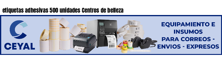 etiquetas adhesivas 500 unidades Centros de belleza