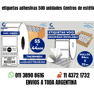 etiquetas adhesivas 500 unidades Centros de estética