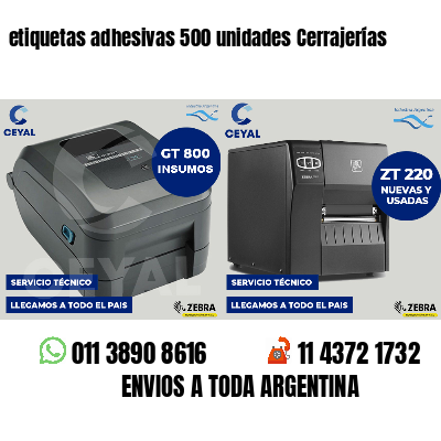 etiquetas adhesivas 500 unidades Cerrajerías