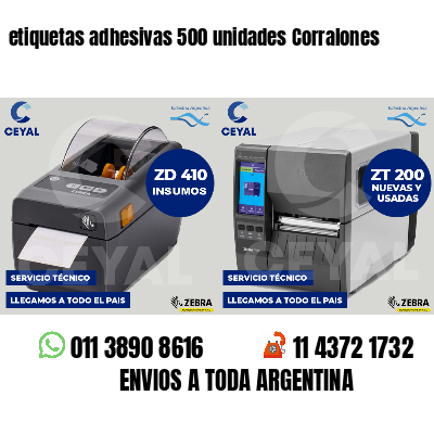 etiquetas adhesivas 500 unidades Corralones