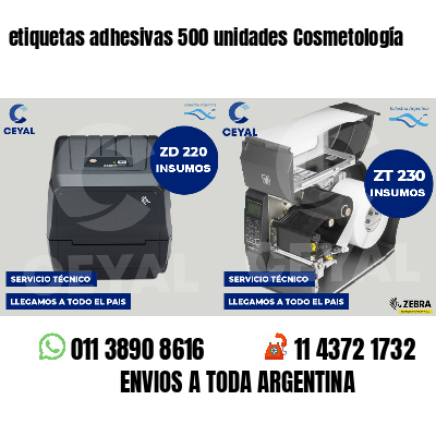 etiquetas adhesivas 500 unidades Cosmetología