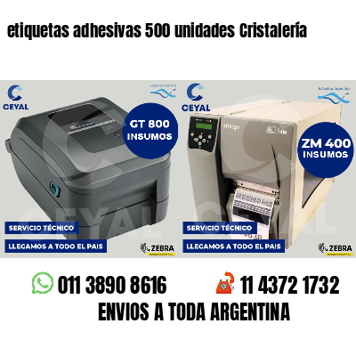 etiquetas adhesivas 500 unidades Cristalería