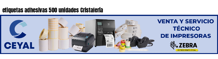 etiquetas adhesivas 500 unidades Cristalería