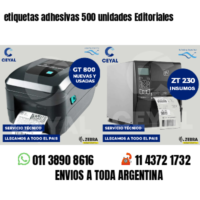 etiquetas adhesivas 500 unidades Editoriales