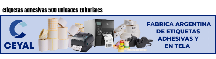 etiquetas adhesivas 500 unidades Editoriales