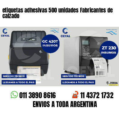 etiquetas adhesivas 500 unidades Fabricantes de calzado