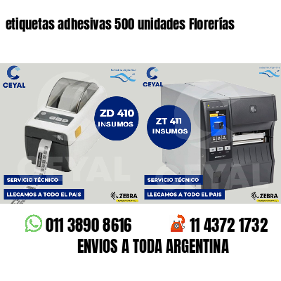 etiquetas adhesivas 500 unidades Florerías