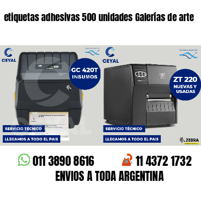 etiquetas adhesivas 500 unidades Galerías de arte