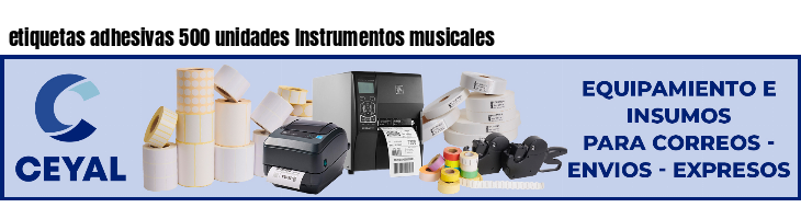 etiquetas adhesivas 500 unidades Instrumentos musicales