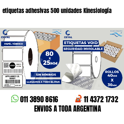 etiquetas adhesivas 500 unidades Kinesiología