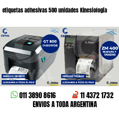 etiquetas adhesivas 500 unidades Kinesiología