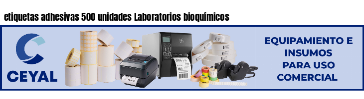 etiquetas adhesivas 500 unidades Laboratorios bioquímicos