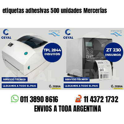 etiquetas adhesivas 500 unidades Mercerías