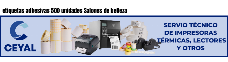 etiquetas adhesivas 500 unidades Salones de belleza
