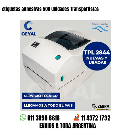 etiquetas adhesivas 500 unidades Transportistas