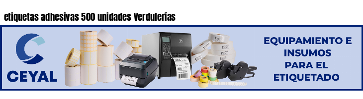 etiquetas adhesivas 500 unidades Verdulerías