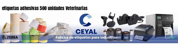 etiquetas adhesivas 500 unidades Veterinarias
