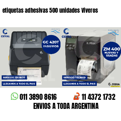 etiquetas adhesivas 500 unidades Viveros
