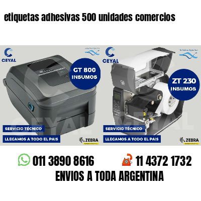 etiquetas adhesivas 500 unidades comercios