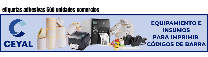 etiquetas adhesivas 500 unidades comercios