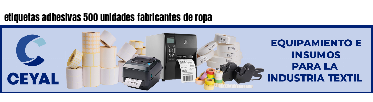 etiquetas adhesivas 500 unidades fabricantes de ropa