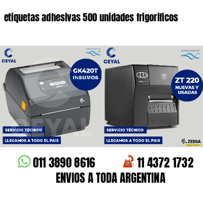 etiquetas adhesivas 500 unidades frigorificos