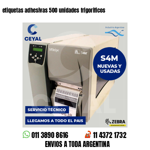 etiquetas adhesivas 500 unidades frigorificos