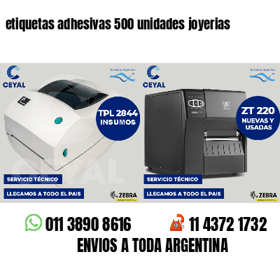 etiquetas adhesivas 500 unidades joyerias