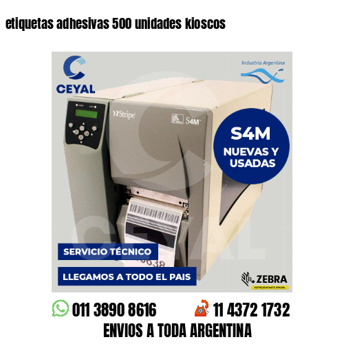 etiquetas adhesivas 500 unidades kioscos