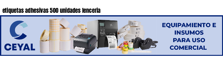 etiquetas adhesivas 500 unidades lenceria