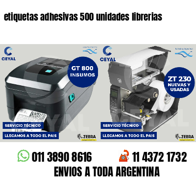 etiquetas adhesivas 500 unidades librerias