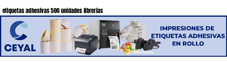 etiquetas adhesivas 500 unidades librerias